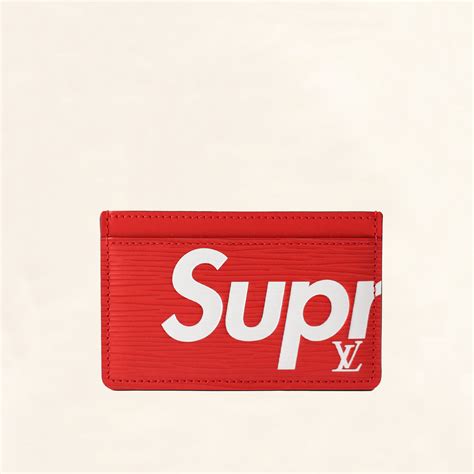 supreme lv card holder|louis vuitton supreme epi wallet.